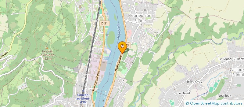 localisation de l'entreprise SCI GUINET  FLEURIEU-SUR-SAONE