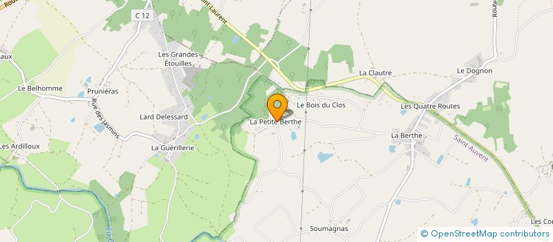 localisation de l'entreprise SCI GUINGAIL  SAINT-AUVENT