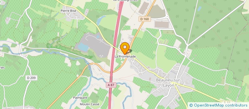 localisation de l'entreprise SCI GUINHUT 28  BEAULIEU-SUR-LAYON