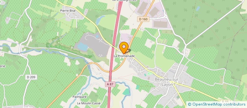 localisation de l'entreprise SCI GUINHUT 72 SUD  BEAULIEU-SUR-LAYON