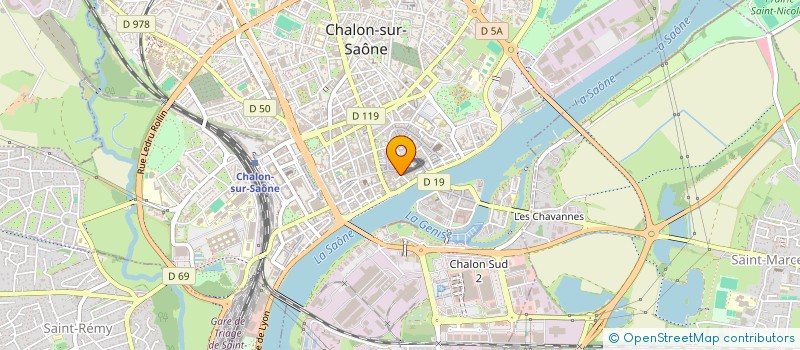 localisation de l'entreprise SCI GUINIER à CHALON-SUR-SAONE