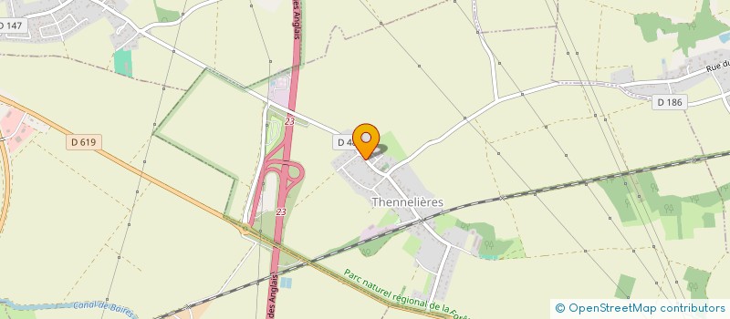localisation de l'entreprise SCI GUINOT  THENNELIERES