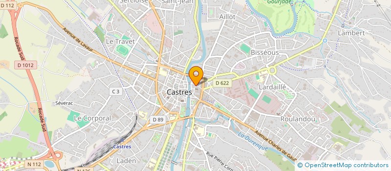 localisation de l'entreprise SCI GUINOULHAC  CASTRES