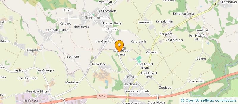 localisation de l'entreprise SCI GUIP  LA FOREST-LANDERNEAU