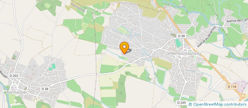 localisation de l'entreprise SCI GUIRAUD à VILLEMOUSTAUSSOU