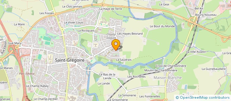 localisation de l'entreprise SCI GUIRIDEN  SAINT-GREGOIRE