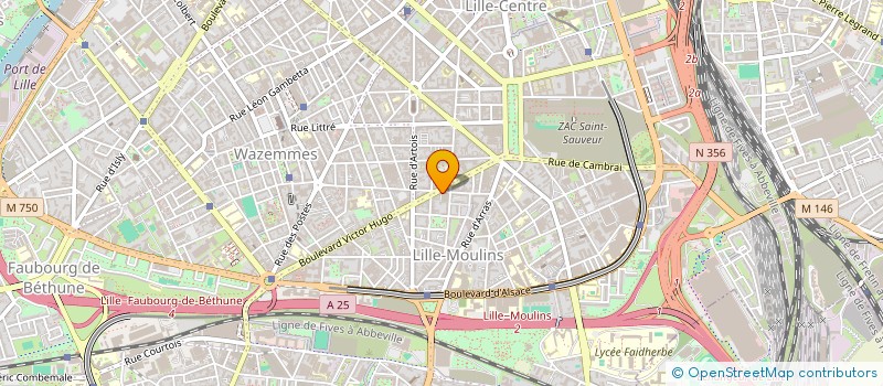 localisation de l'entreprise SCI GUIRODHE à LILLE
