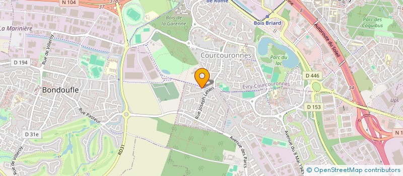 localisation de l'entreprise SCI GUIS  EVRY-COURCOURONNES