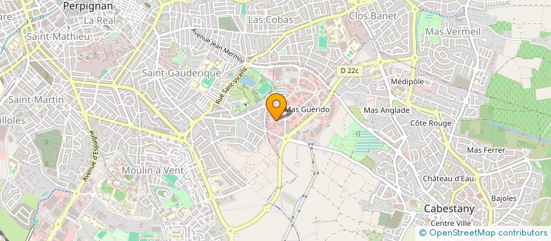 localisation de l'entreprise SCI GUISA  CABESTANY