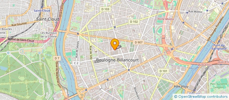 localisation de l'entreprise SCI GUISAMA à BOULOGNE-BILLANCOURT
