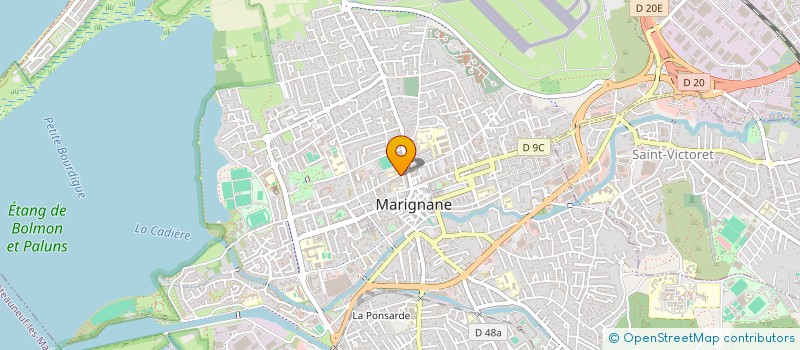localisation de l'entreprise SCI GUISATOM  MARIGNANE