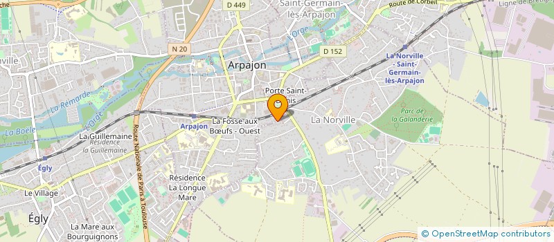 localisation de l'entreprise SCI GUISEPPI  ARPAJON