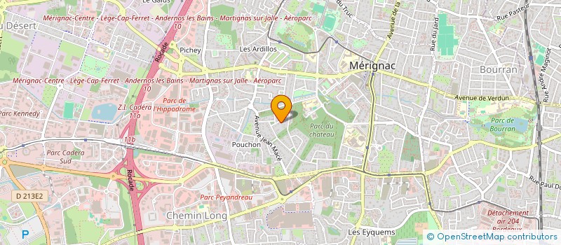 localisation de l'entreprise SCI GUISOLA  MERIGNAC