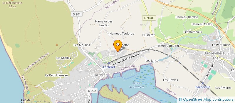 localisation de l'entreprise SCI GUITAN à BARNEVILLE-CARTERET