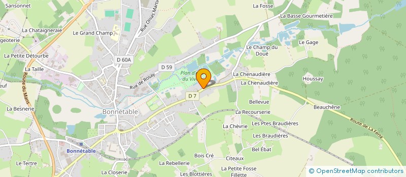 localisation de l'entreprise SCI GUITEAU  BONNETABLE