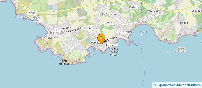 localisation de l'entreprise SCI GUITIMMO à PLOEMEUR