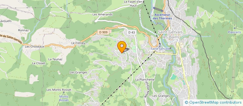 localisation de l'entreprise SCI GUITTE-OUVRE  SAINT-GERVAIS-LES-BAINS