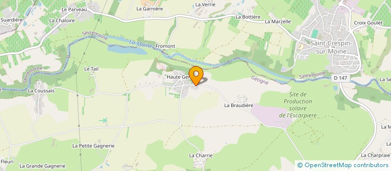 localisation de l'entreprise SCI GUITTET  GETIGNE