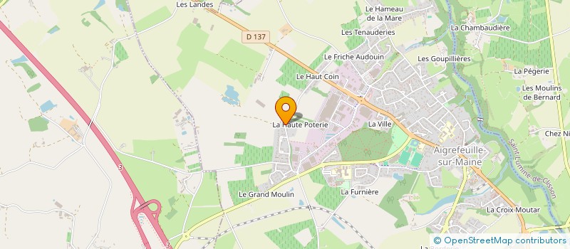 localisation de l'entreprise SCI GUITTON  AIGREFEUILLE-SUR-MAINE