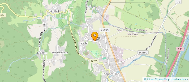 localisation de l'entreprise SCI GUIVA-LOC  CHAPAREILLAN