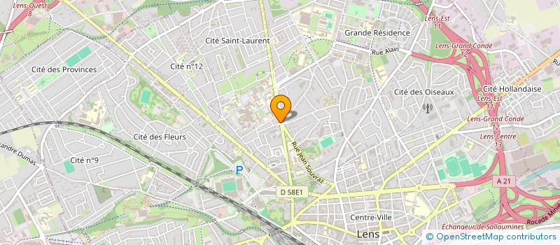 localisation de l'entreprise SCI GUIVAL IMMOB  LENS