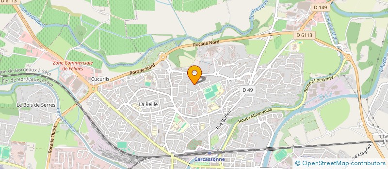 localisation de l'entreprise SCI GUIXOLS à CARCASSONNE