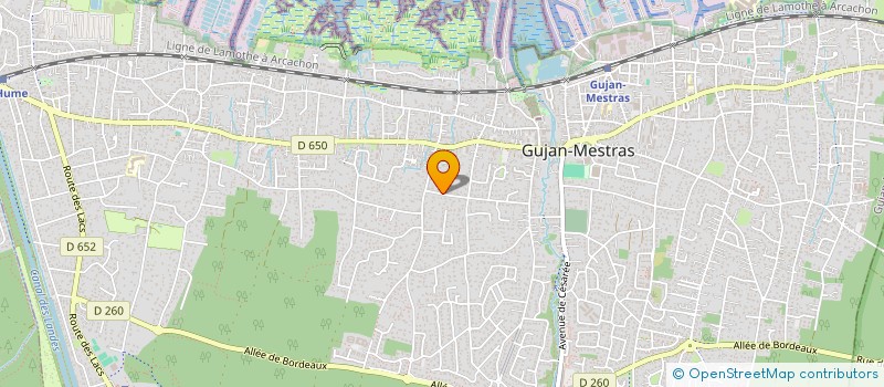 localisation de l'entreprise SCI GUJAN MEDICAL  GUJAN-MESTRAS