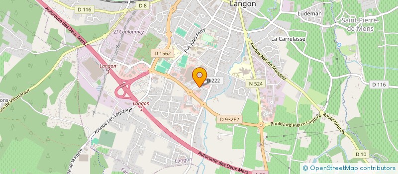 localisation de l'entreprise SCI GUJAN PLACE à LANGON