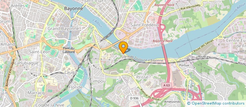 localisation de l'entreprise SCI GUK à BAYONNE