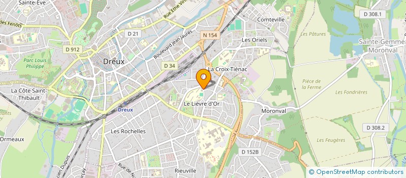 localisation de l'entreprise SCI GUL à DREUX