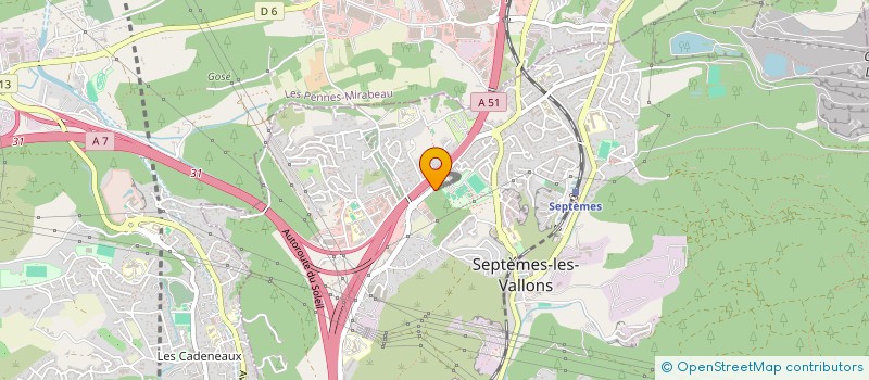 localisation de l'entreprise SCI GULASY à SEPTEMES LES VALLONS