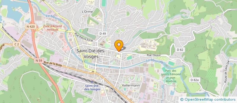 localisation de l'entreprise SCI GULER à SAINT-DIE-DES-VOSGES
