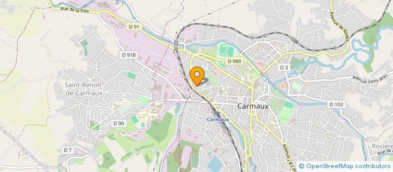 localisation de l'entreprise SCI GULIVER  CARMAUX