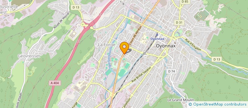 localisation de l'entreprise SCI GULSEVEN FRERES  OYONNAX