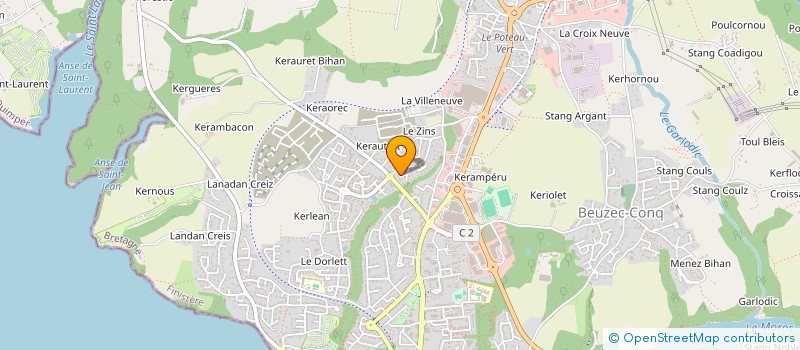 localisation de l'entreprise SCI GUMA  CONCARNEAU