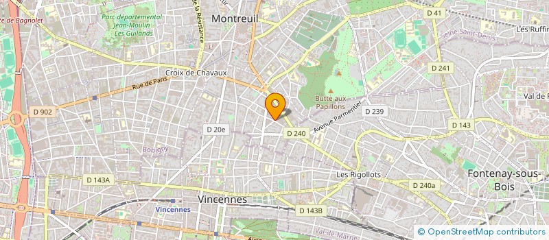 localisation de l'entreprise SCI GUMATHY à MONTREUIL