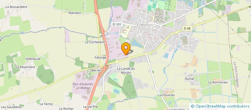 localisation de l'entreprise SCI GUMUSHANE  CREVIN