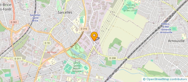 localisation de l'entreprise SCI GUN INVEST à SARCELLES