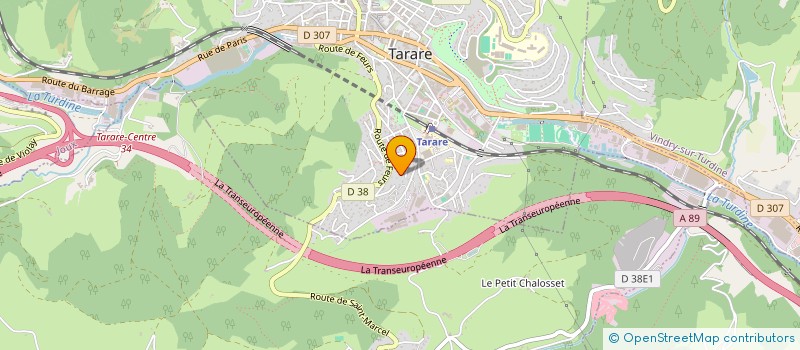 localisation de l'entreprise SCI GUNDUZ  TARARE