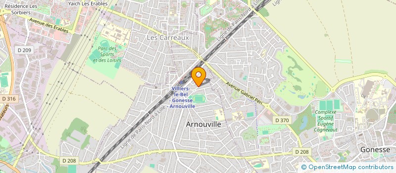 localisation de l'entreprise SCI GUNER  ARNOUVILLE