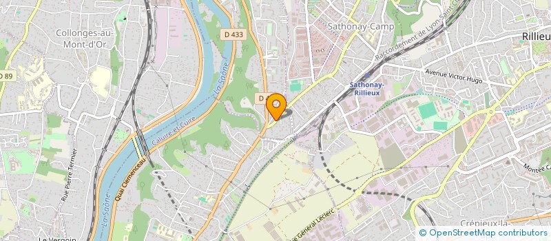 localisation de l'entreprise SCI GUNG HO  FONTAINES-SUR-SAONE