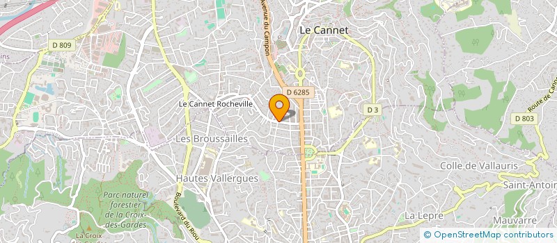 localisation de l'entreprise SCI GUNKA à LE CANNET