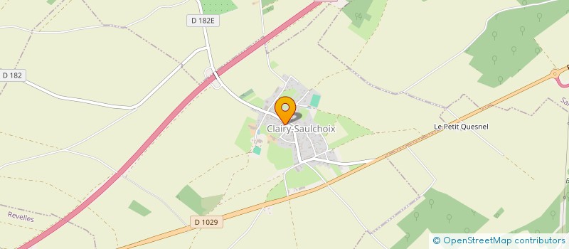 localisation de l'entreprise SCI GUNTHER 02 09  CLAIRY-SAULCHOIX