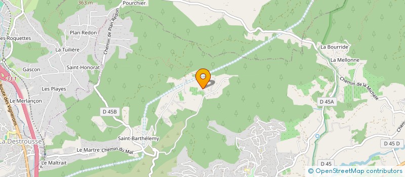 localisation de l'entreprise SCI GURRIERI & FILS  AURIOL