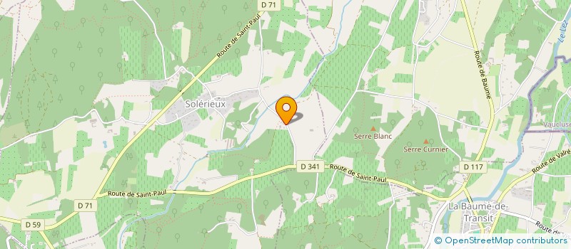 localisation de l'entreprise SCI GUS  SOLERIEUX