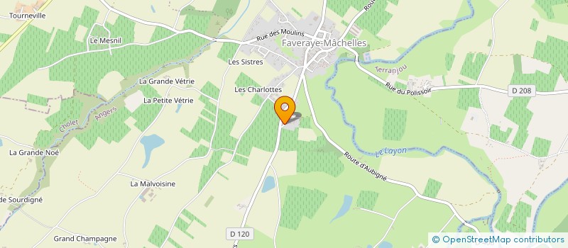 localisation de l'entreprise SCI GUSIN  BELLEVIGNE-EN-LAYON