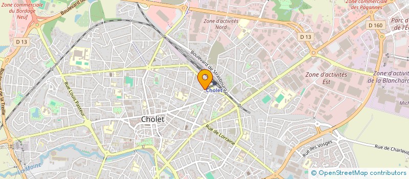 localisation de l'entreprise SCI GUSTAVE à CHOLET