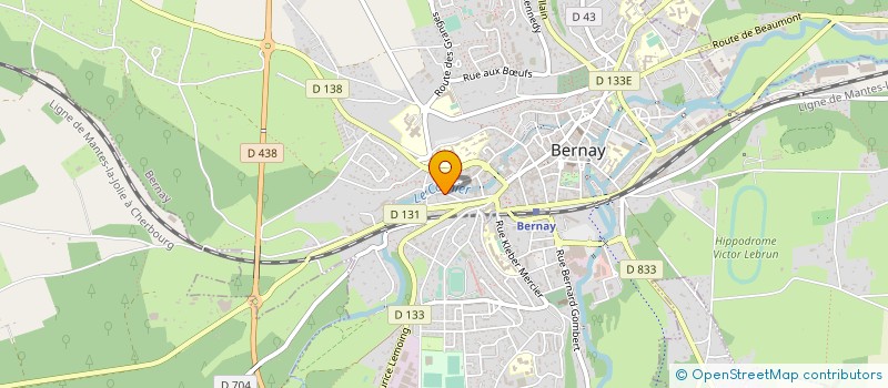 localisation de l'entreprise SCI GUSTAVE DE LA TREMBLAYE  BERNAY