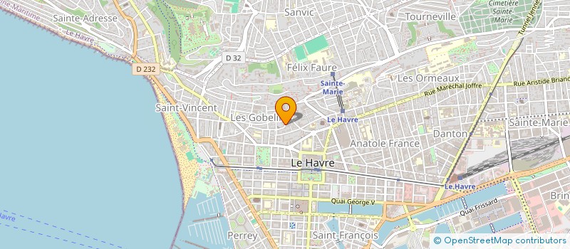 localisation de l'entreprise SCI GUSTAVE FLAUBERT II à LE HAVRE