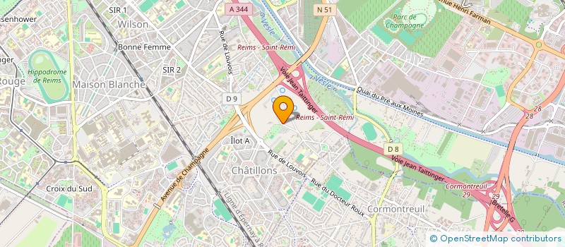 localisation de l'entreprise SCI GUSTAVE GODARD  REIMS